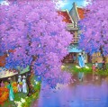 秋の紫の花 DNS ベトナム アジア